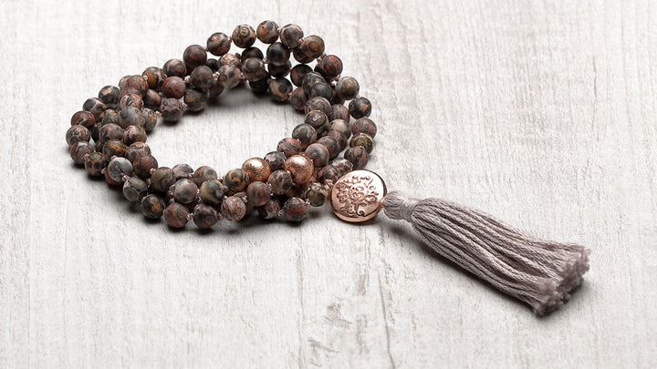 Mala Leoparden Jaspis online kaufen mit Quaste