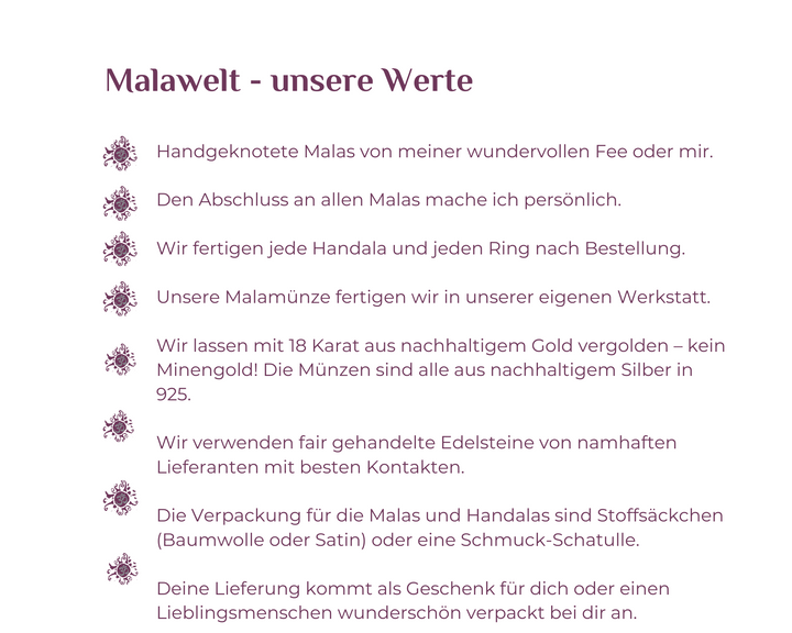 Mala Werte von Malawelt online kaufen