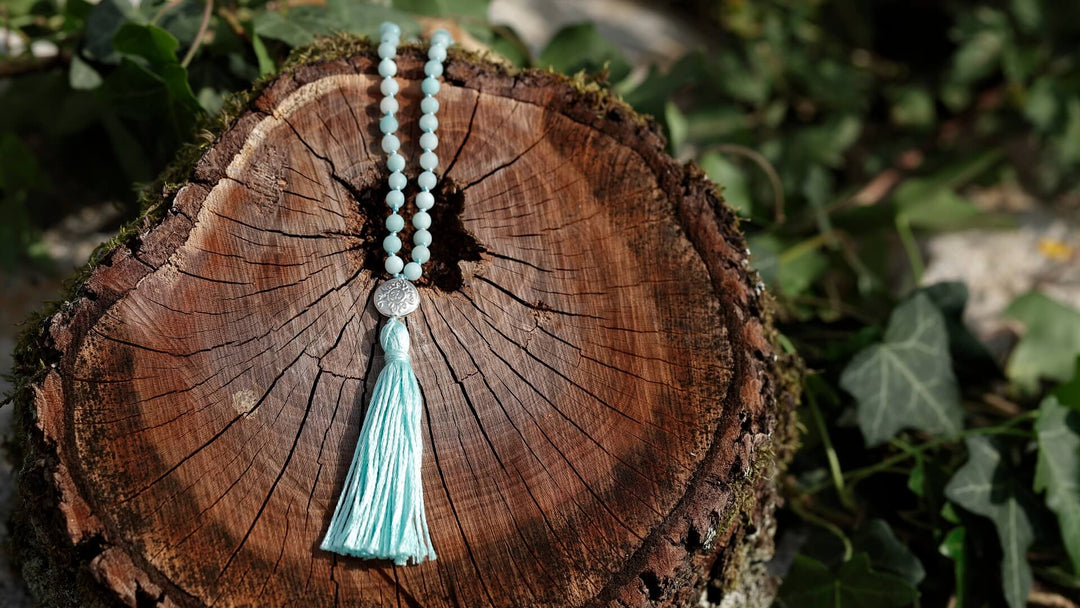 Mala Amazonit | matt | 4 mm | mit Malamünze 925er Silber