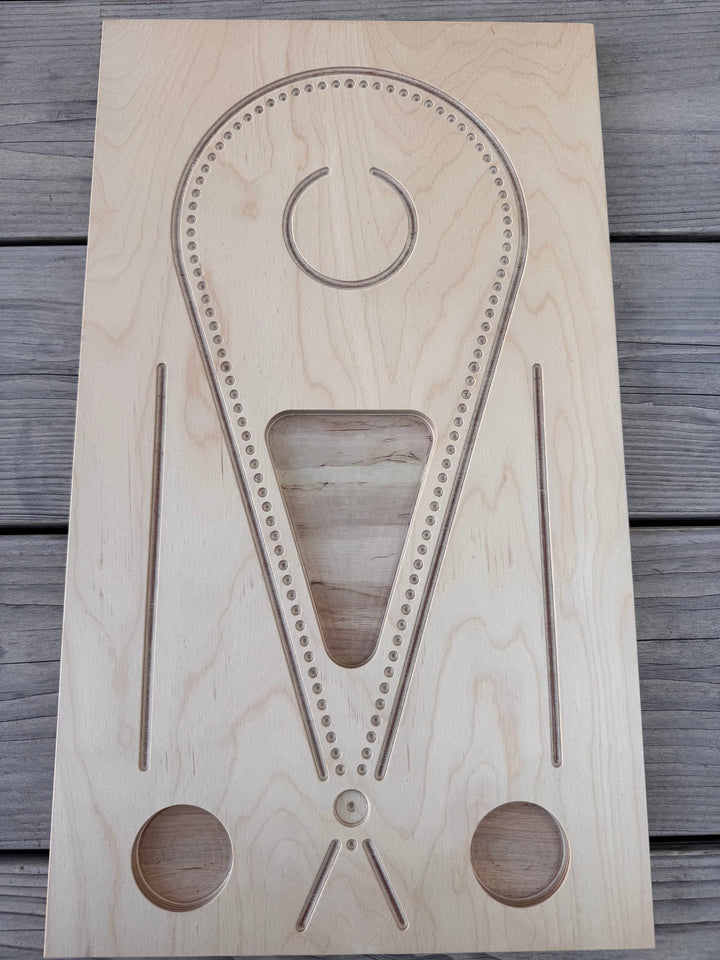 Mala Perlenbrett aus Holz für 108 Perlen zum Gestalten und Sortieren einer Mala