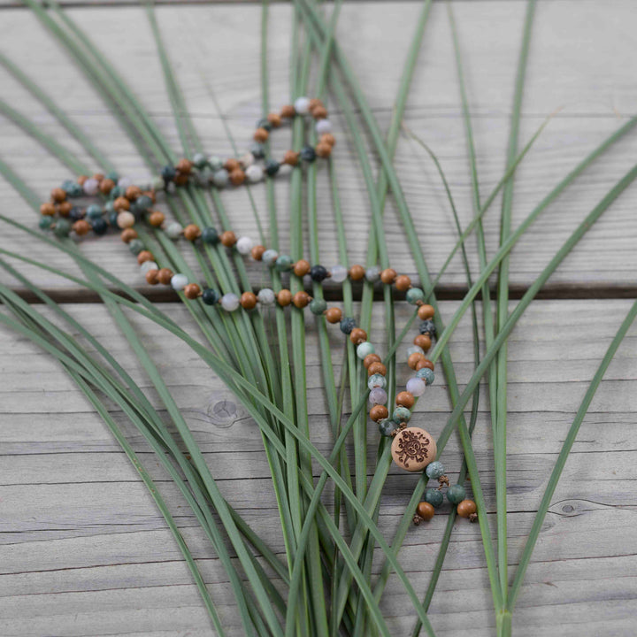 Mala Baumseele Baumachat & Sandelholz 6mm | Summer Collection