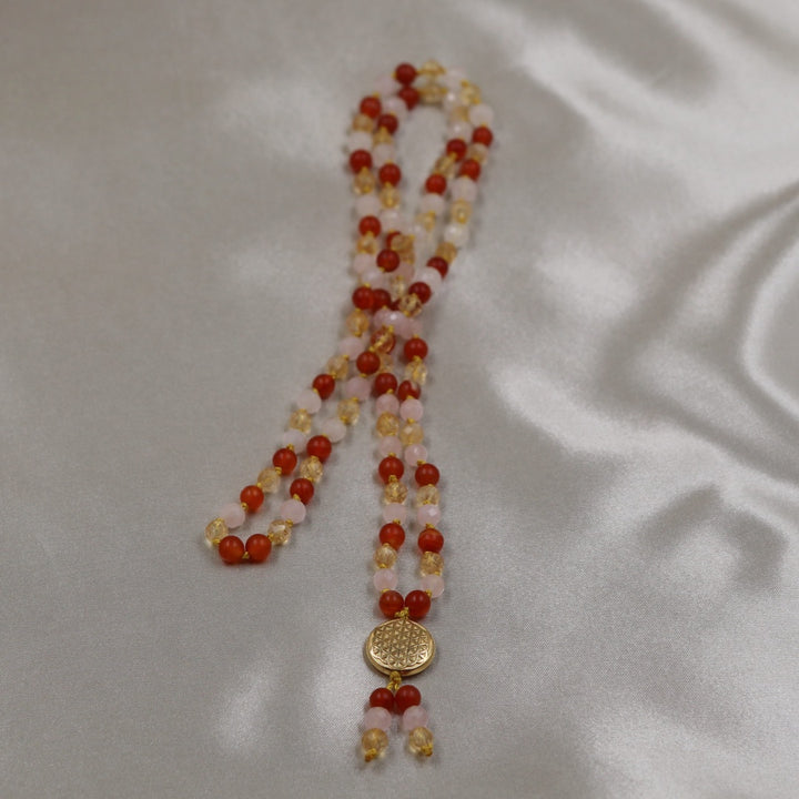 Feuerpferd mit Blume des Lebens Gold