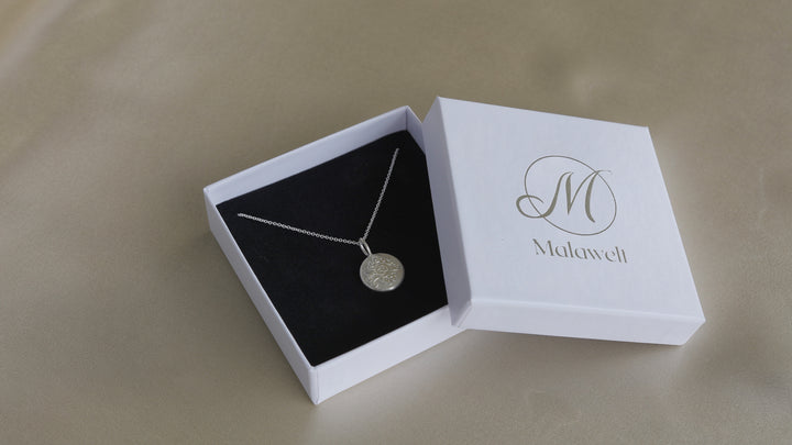 Spiritueller Schmuck mit OM Silber, Ketten Anhänger Malasonne