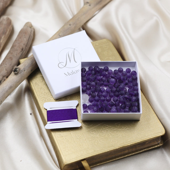Amethyst Perlen Set Mala selber machen